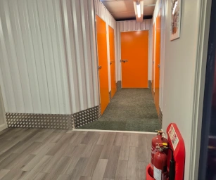 Close up photo of indoor self storage units at Self Storage Weaver in Northwich